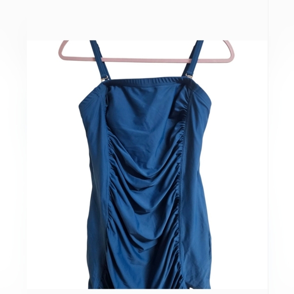 L.L.Bean- Women's 14R 1 Piece Bathing Suit Blue - Picture 1 of 6